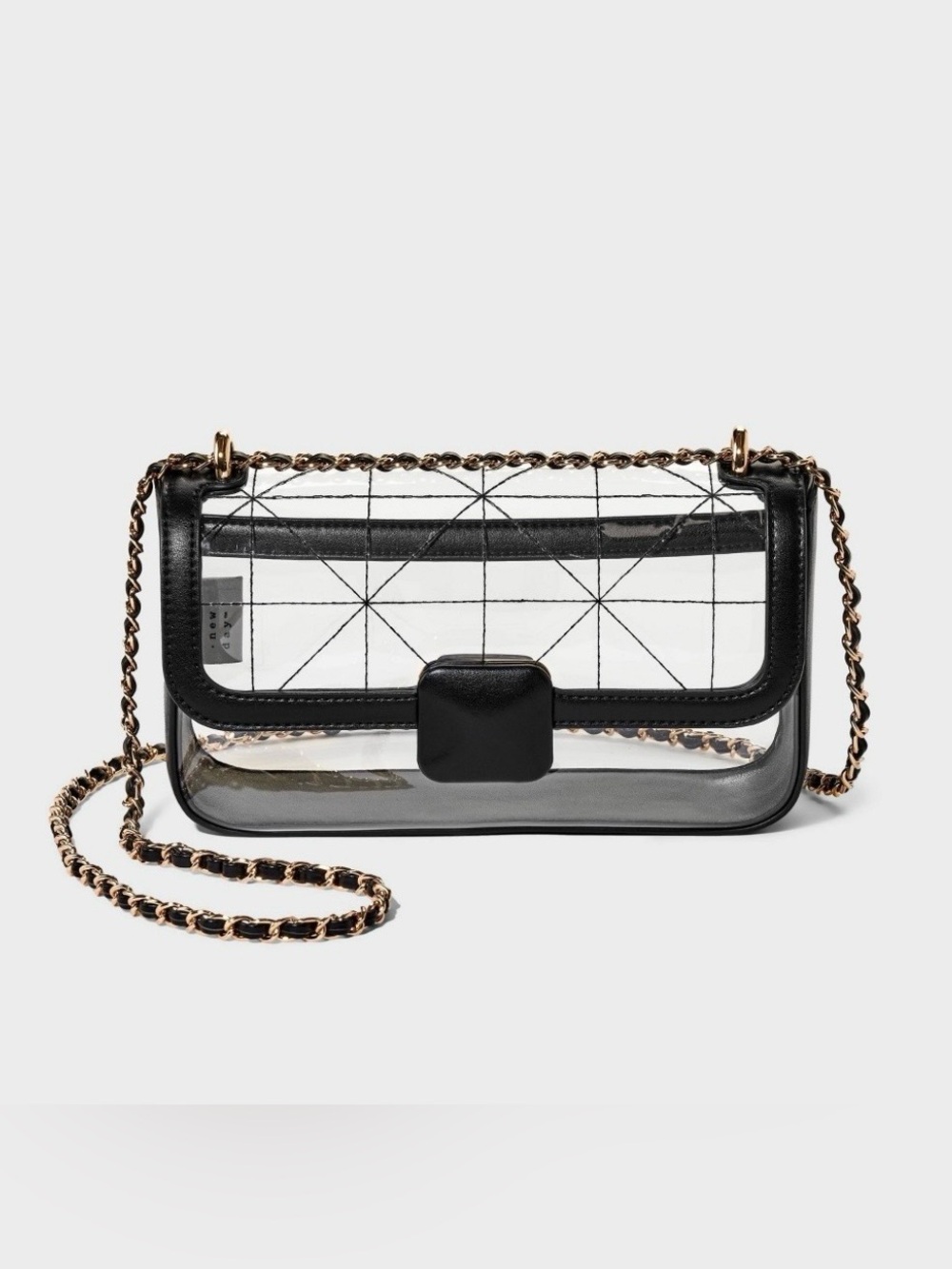 Elongated Refined Crossbody Bag - a New Day™ Clear
